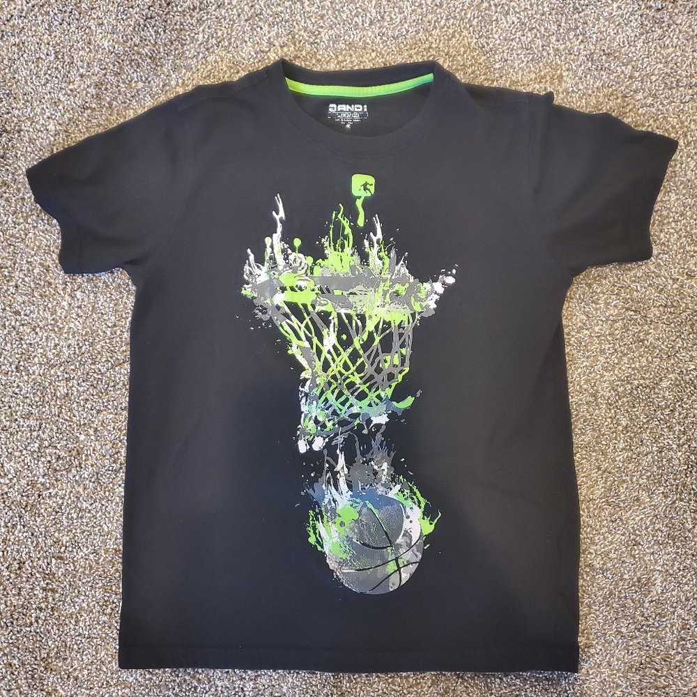 And1 Basketball Graphic T-Shirt Size 10/12